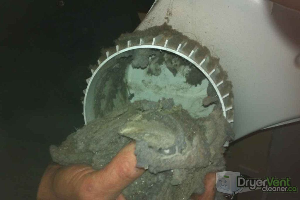 Cleaning lint from inside clothes dryer