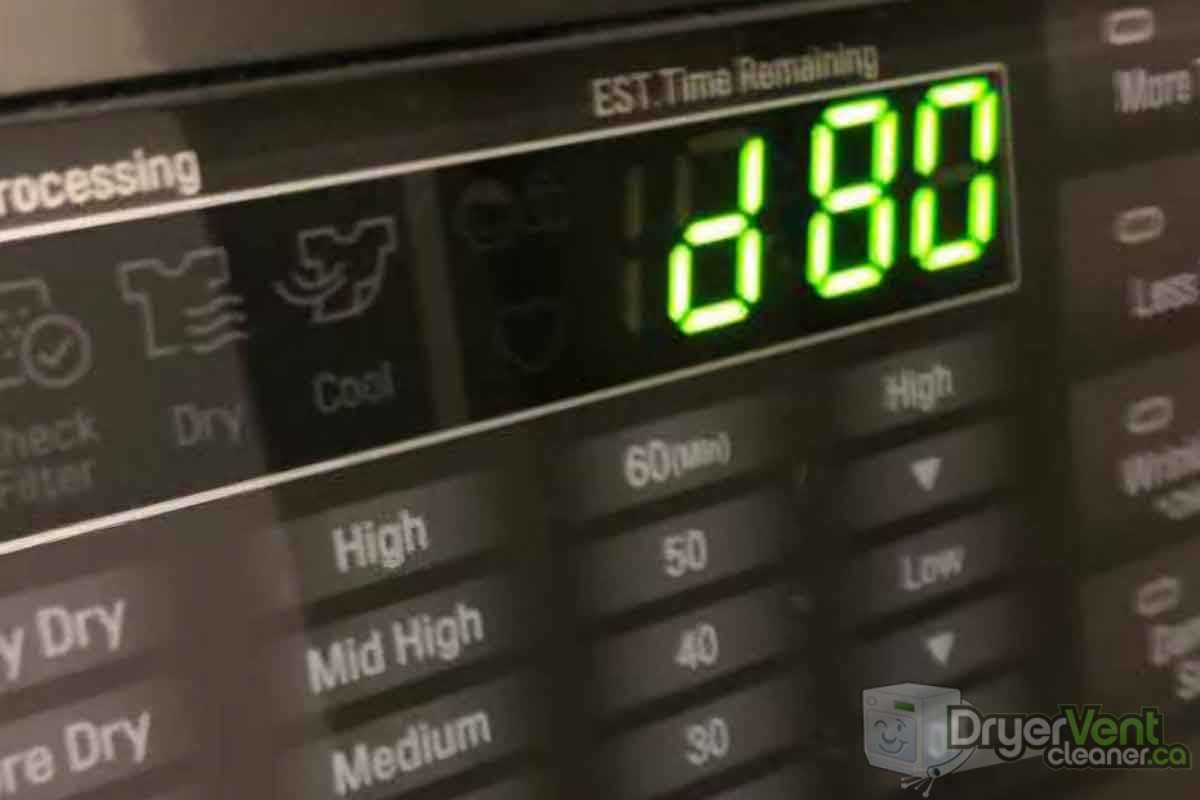 D80 error on dryer