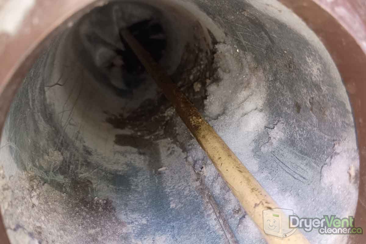 Brush stuck in dryer vent