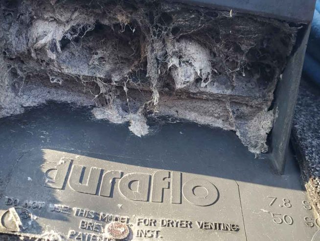 Dryer vent cleaning roof vent