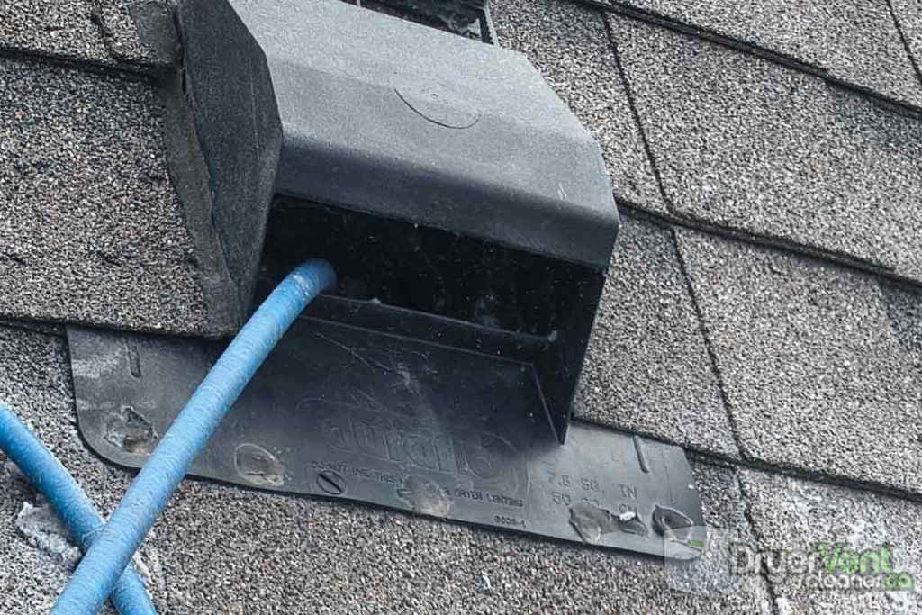 We clean dryer vents on roofs